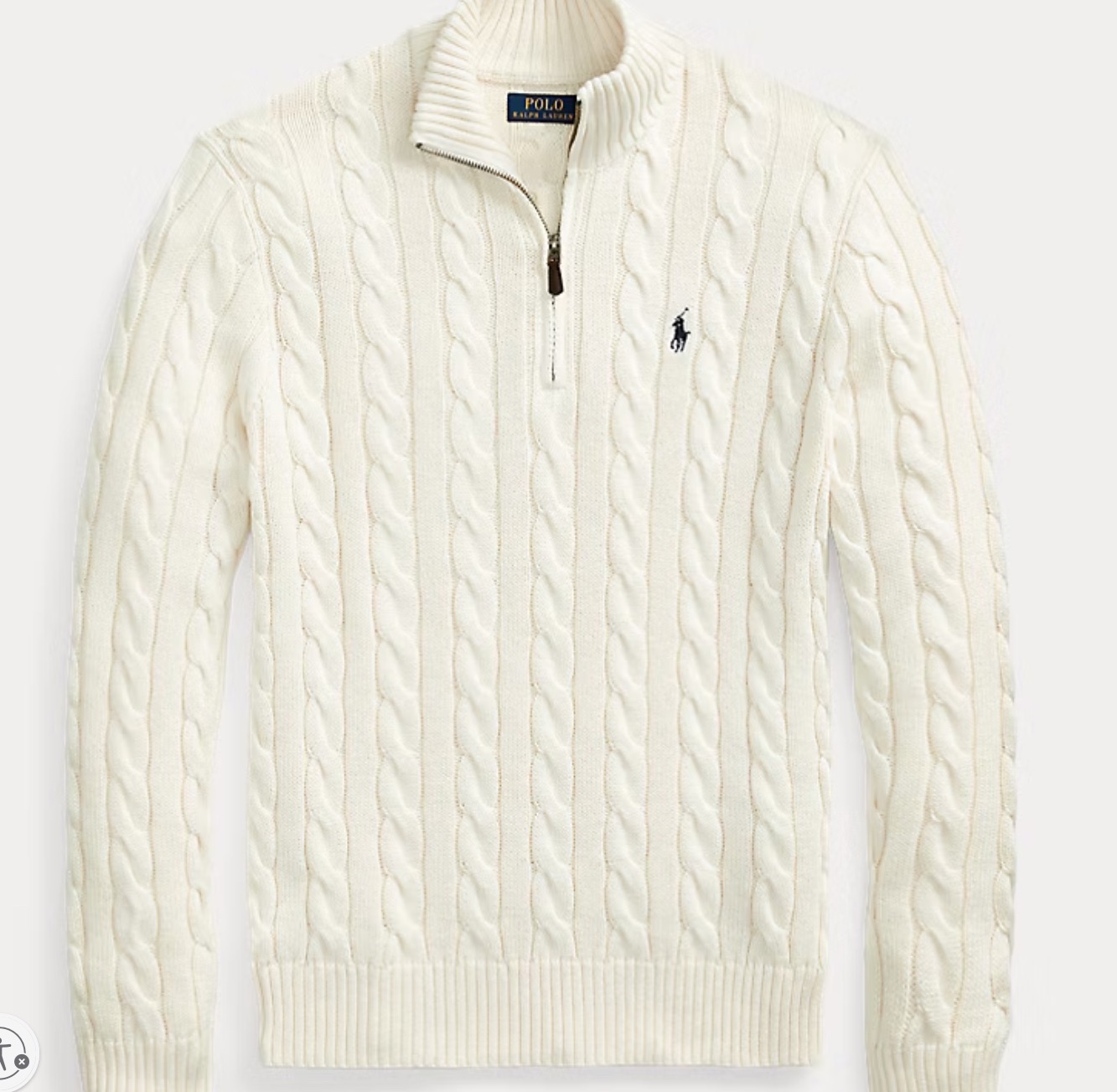 Pull Torsadé Zippé Ralph Lauren